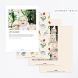 "Dino Party" - Children's Birthday Party Invitations in Sand by Teju Reval - Back of Card Options