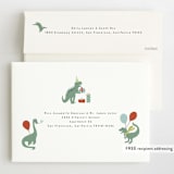 "Dino Party" - Children's Birthday Party Invitations in Sand by Teju Reval - FREE Recipient Addressing