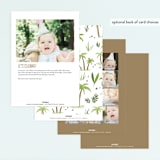"Dino Zone" - Children's Birthday Party Invitations in Marshmallow by Everett Paper Goods - Back of Card Options