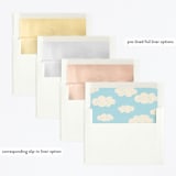 "Woodland Birthday" - Children's Birthday Party Invitations in Sky by Vivian Yiwing - Envelope Liner Options