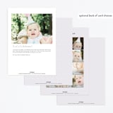 "Woodland" - Children's Birthday Party Invitations in Dusk by Lori Wemple - Back of Card Options
