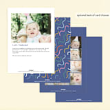 "Tumbling Party" - Children's Birthday Party Invitations in Blueberry by Kelly Watkins - Back of Card Options
