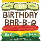"Birthday Burger" - Children's Birthday Party Invitations in Classic by Lehan Veenker - Detail