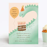 "bronto" - Children's Birthday Party Invitations in Avocado by chocomocacino - Front