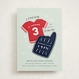 "Sports" - Children's Birthday Party Invitations in Navy by JeAnna Casper - Front