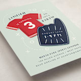 "Sports" - Children's Birthday Party Invitations in Navy by JeAnna Casper - Detail