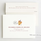 "It's A Pizza Party" - Children's Birthday Party Invitations in Tomato by Katie Zimpel - FREE Recipient Addressing