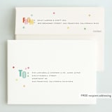 "Get Ready to Party" - Children's Birthday Party Invitations in Sprinkles by Stephanie Hawkes - FREE Recipient Addressing