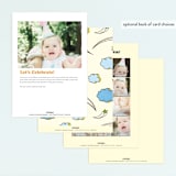 "Birthday Groove" - Children's Birthday Party Invitations in Summer by Morgan Ramberg - Back of Card Options
