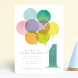 "year" - Children's Birthday Party Invitations in Teal by Lori Wemple - Front