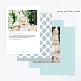 "splash flamingo" - Children's Birthday Party Invitations in Powder Blue by Faith Dorn - Back of Card Options