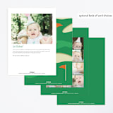 "happy birdie" - Children's Birthday Party Invitations in Emerald by Ellen Schlegelmilch - Back of Card Options
