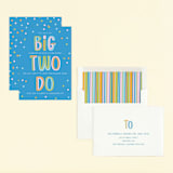 "Two Do" - Children's Birthday Party Invitations in Pool by Jenna Holcomb - Assembled