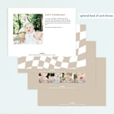 "Vibe" - Children's Birthday Party Invitations in Cloud by Jessie Steury - Back of Card Options