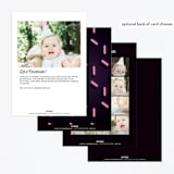 "Glow" - Children's Birthday Party Invitations in Lazer Green by Hudson meet Rose - Back of Card Options