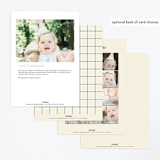 "Balloon" - Children's Birthday Party Invitations in Cream by Baumbirdy - Back of Card Options