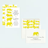 "modern safari party" - Children's Birthday Party Invitations in Sun by Phrosné Barwood - Assembled