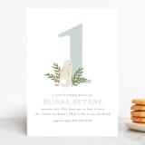 "petit lapin" - Children's Birthday Party Invitations in Frost by Angela Garrick - Front
