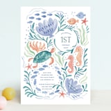 "Sea Party" - Children's Birthday Party Invitations in Lavender Waters by Sarah Knight - Front