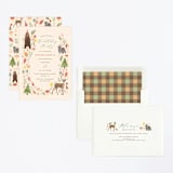 "Woodland Celebration" - Children's Birthday Party Invitations in Sunshine by iamtanya - Assembled