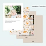 "pastel pumpkins" - Children's Birthday Party Invitations in Pudding by Cass Loh - Back of Card Options