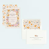 "pastel pumpkins" - Children's Birthday Party Invitations in Pudding by Cass Loh - Assembled
