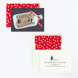 "Message In A Bottle" - Children's Birthday Party Invitations in Cherry Red by JeAnna Casper - Assembled