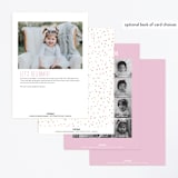 "Donut Miss The Party" - Children's Birthday Party Invitations in Bubble Gum by Shiny Penny Studio - Back of Card Options
