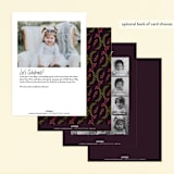 "Autumn Celebration" - Children's Birthday Party Invitations in Grape Juice by Nazia Hyder - Back of Card Options