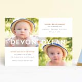 "Plus" - Children's Birthday Party Invitations in Tangerine by Olivia Raufman - Front