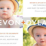 "Plus" - Children's Birthday Party Invitations in Tangerine by Olivia Raufman - Detail