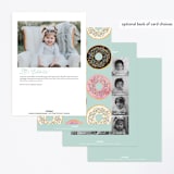 "Everyone Loves Donuts" - Children's Birthday Party Invitations in Neptune by Kerry Doyle - Back of Card Options