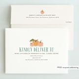 "Autumn Pumpkin" - Children's Birthday Party Invitations in Leaf by Karidy Walker - FREE Recipient Addressing