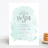 "Under The Sea" - Children's Birthday Party Invitations in Pond by Karidy Walker - Front