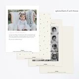 "flamingo sprinkles" - Children's Birthday Party Invitations in Crepe by Cass Loh - Back of Card Options