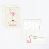 "flamingo sprinkles" - Children's Birthday Party Invitations in Crepe by Cass Loh - Assembled