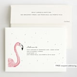 "flamingo sprinkles" - Children's Birthday Party Invitations in Crepe by Cass Loh - FREE Recipient Addressing