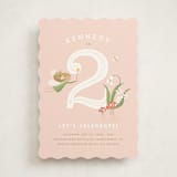 "Vintage Woodland Fairy" - Children's Birthday Party Invitations in Petal by Jennifer Wick - Front