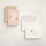 "Vintage Woodland Fairy" - Children's Birthday Party Invitations in Petal by Jennifer Wick - Assembled