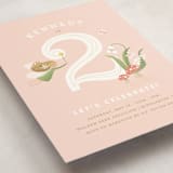 "Vintage Woodland Fairy" - Children's Birthday Party Invitations in Petal by Jennifer Wick - Detail