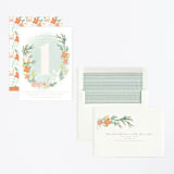 "Woodland One" - Children's Birthday Party Invitations in Snow by Grace Kreinbrink - Assembled
