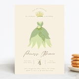 "Disney Princess Tiana's Dress" - Children's Birthday Party Invitations in Southern Cream by Kate Ross - Front