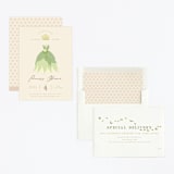 "Disney Princess Tiana's Dress" - Children's Birthday Party Invitations in Southern Cream by Kate Ross - Assembled
