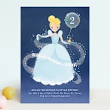 "Disney's Cinderella Bibbity Bobbity" - Children's Birthday Party Invitations in Midnight by Itsy Belle Studio - Front