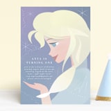 "Disney's Elsa the Snow Queen" - Children's Birthday Party Invitations in Frost by Lori Wemple - Front