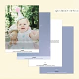 "Disney's Elsa the Snow Queen" - Children's Birthday Party Invitations in Frost by Lori Wemple - Back of Card Options