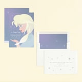 "Disney's Elsa the Snow Queen" - Children's Birthday Party Invitations in Frost by Lori Wemple - Assembled