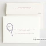 "Disney Princess Mirrors" - Children's Birthday Party Invitations in Vanilla by Baumbirdy - FREE Recipient Addressing