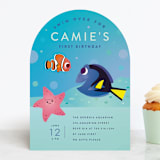 "Disney and Pixar's Nemo and Dory" - Children's Birthday Party Invitations in Sea by Lori Wemple - Front