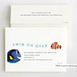 "Disney and Pixar's Nemo and Dory" - Children's Birthday Party Invitations in Sea by Lori Wemple - FREE Recipient Addressing